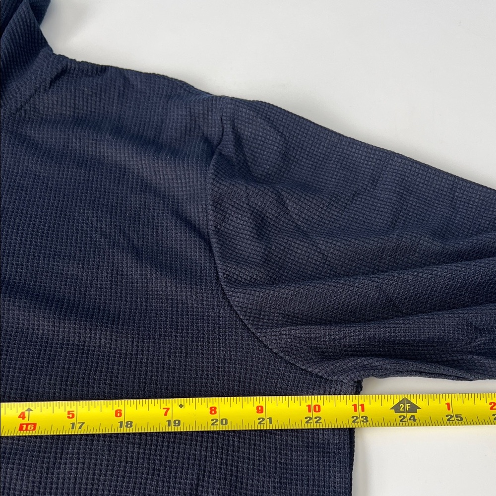 TRUE ROCK Hooded Henley Lightweight Men’s Navy Knit Top XXL - NWT - Picture 3 of 8